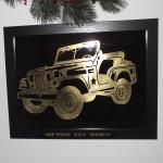 Cadre jeep willys laiton